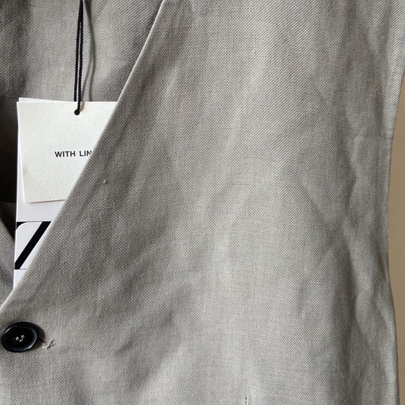 Zara ASYMMETRIC DOUBLE BREASTED VEST LIMITED EDITION size XXL - Picture 8 of 11